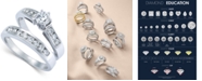 Macy's Diamond Engagement Ring Bridal Set in 14k White Gold (9/10 ct. t.w.)